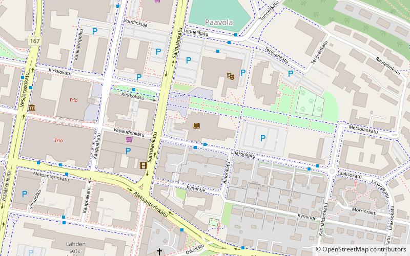 Lahden kaupunginkirjasto location map