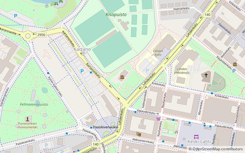 Lahden kisapuisto location map