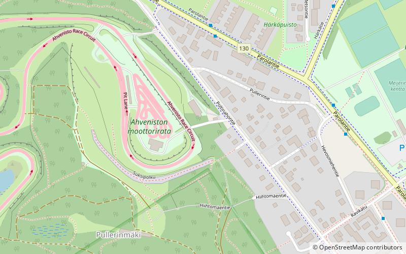 Ahvenisto Race Circuit location map