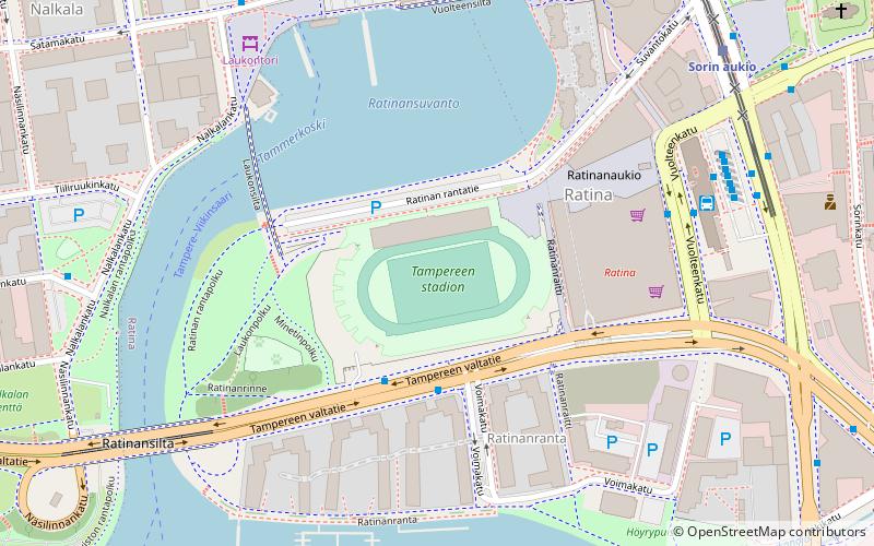 Tampere Stadium location map