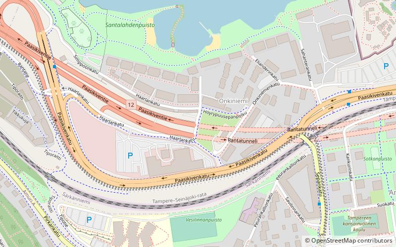 Tampere Tunnel location map