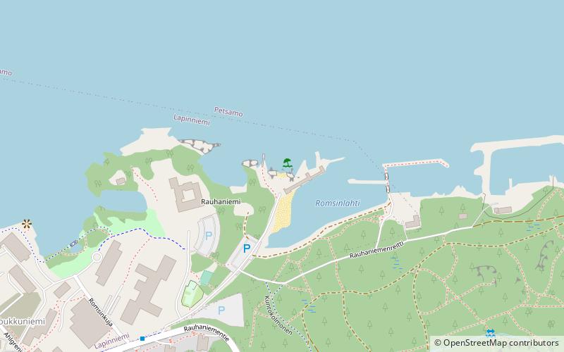rauhaniemen uimaranta tampere location map