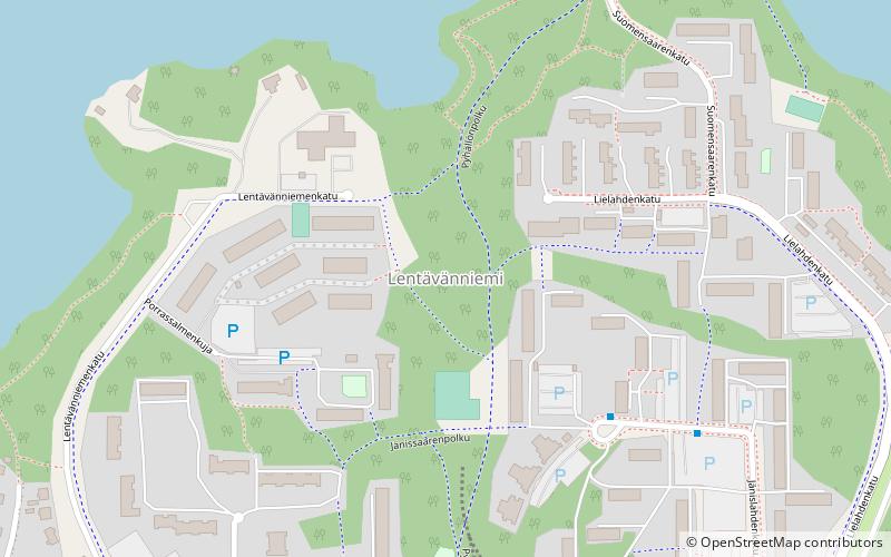 Lentävänniemi location map