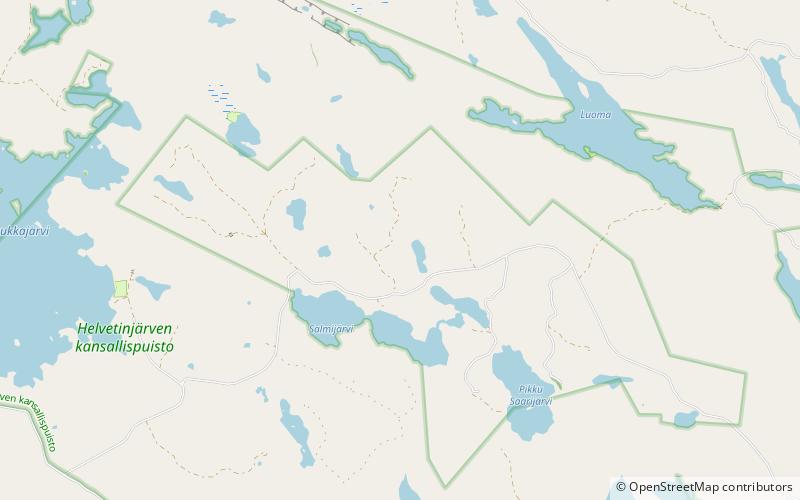 Helvetinjärvi National Park location map