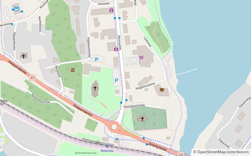 Keuruun kaunginkirjasto location map