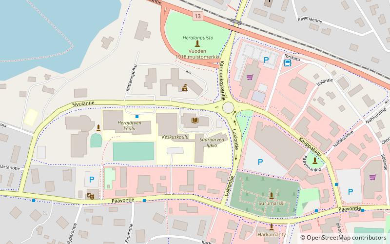 Saarijärven kirjasto location map