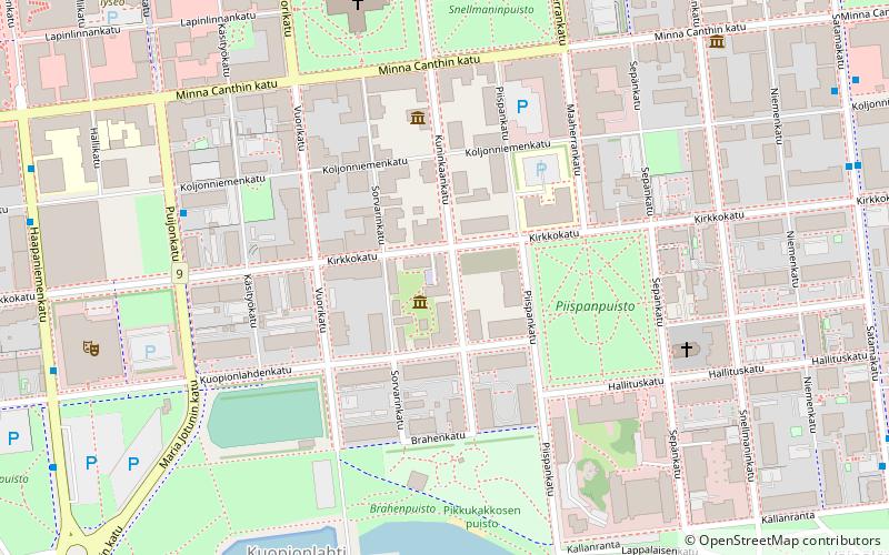 The Kuopio Quarter-Block Museum location map