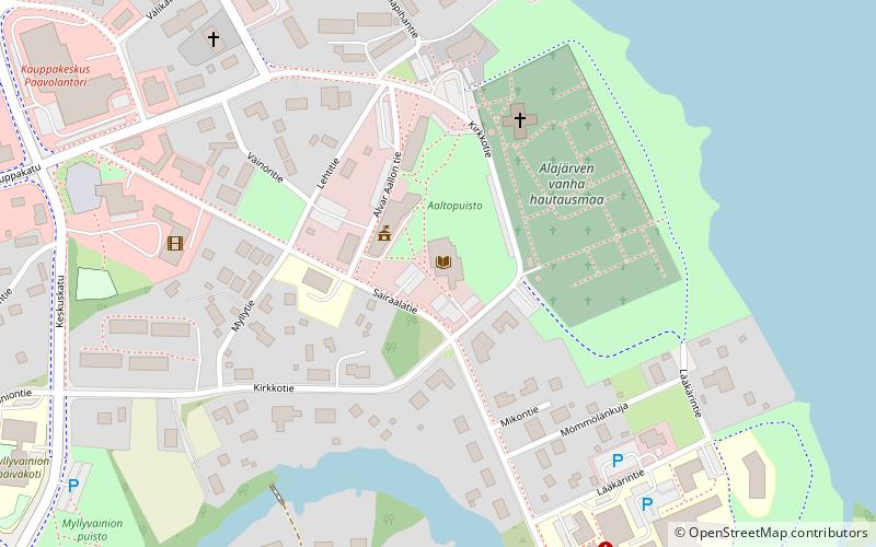 Alajärvi city library location map