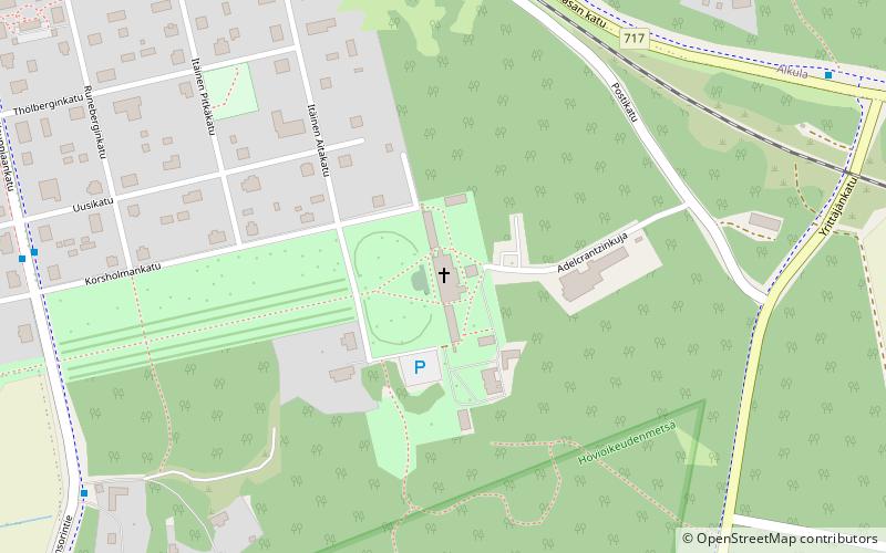 Korsholm Church location map