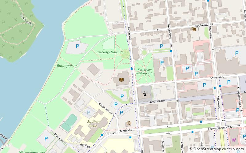 Raahen pääkirjasto location map