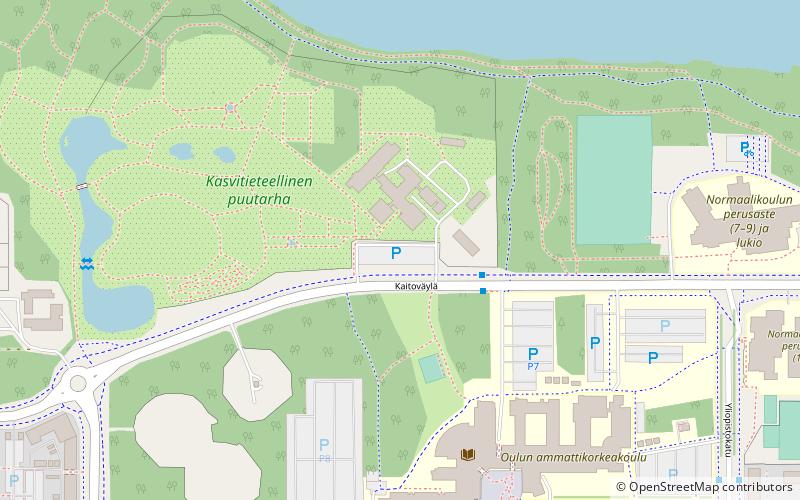 Jardín botánico de la Universidad de Oulu location map