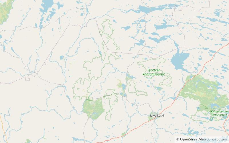 Syöte National Park location map
