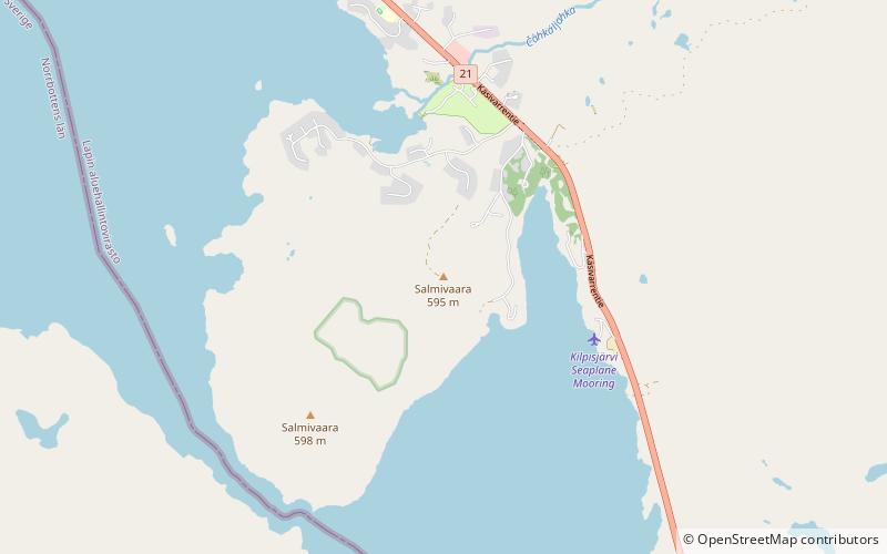 salmivaara trail kilpisjarvi location map