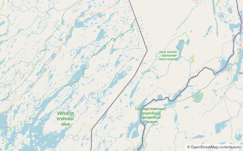 surnujarvi vatsari wilderness area location map