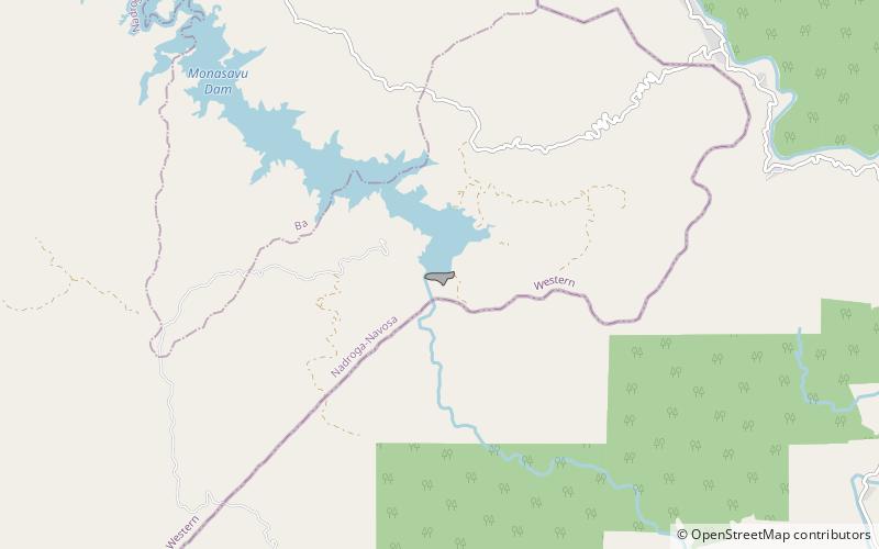 barrage de monasavu viti levu location map