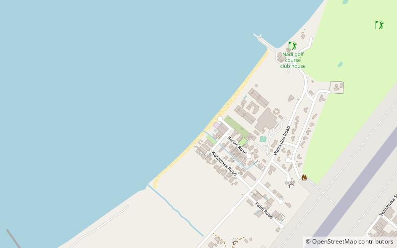 wailoaloa beach nadi location map