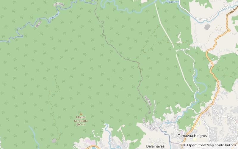 Colo-i-Suva Forest Reserve location map