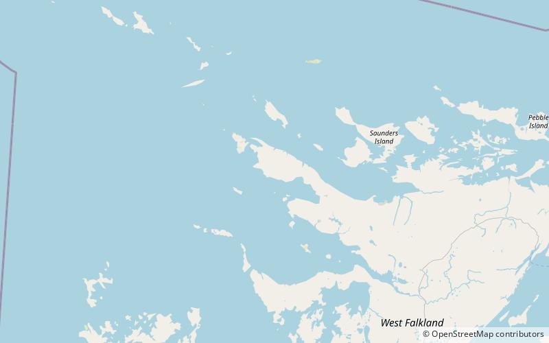 byron heights west falkland location map