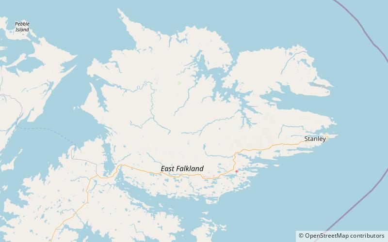 mount simon east falkland location map