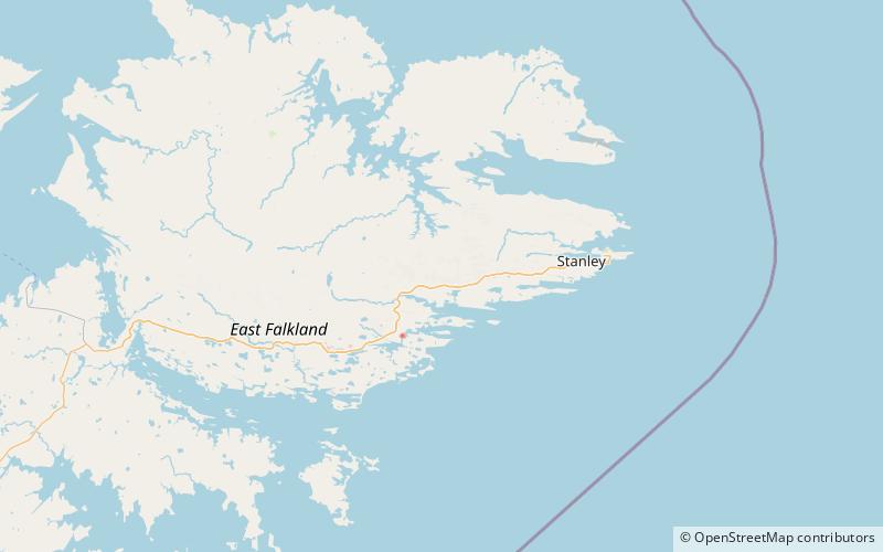 smoko mount falkland wschodni location map