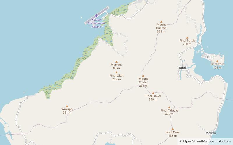 finol okat kosrae location map
