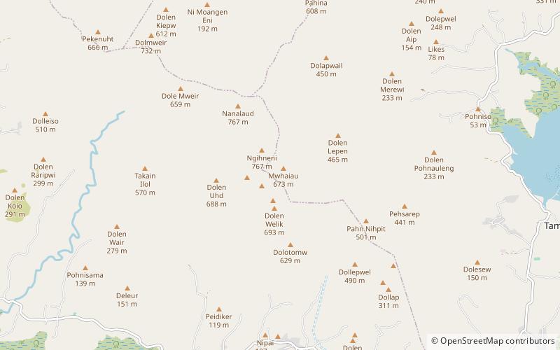 dolohmwar pohnpei location map