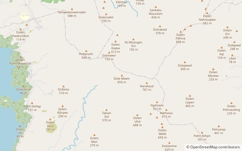 dole mweir pohnpei location map