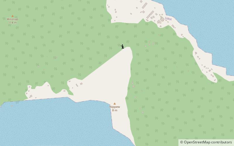 Udot Island location map