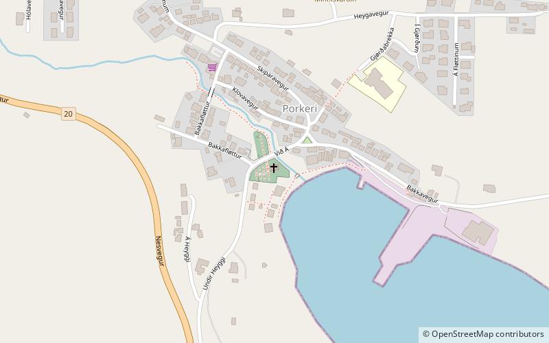 Porkeri Church location map
