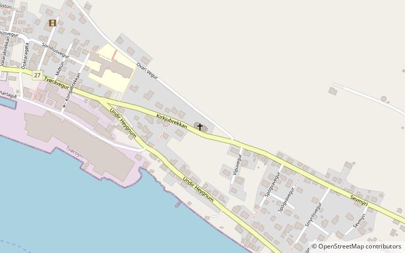 Church of Tvoroyri location map