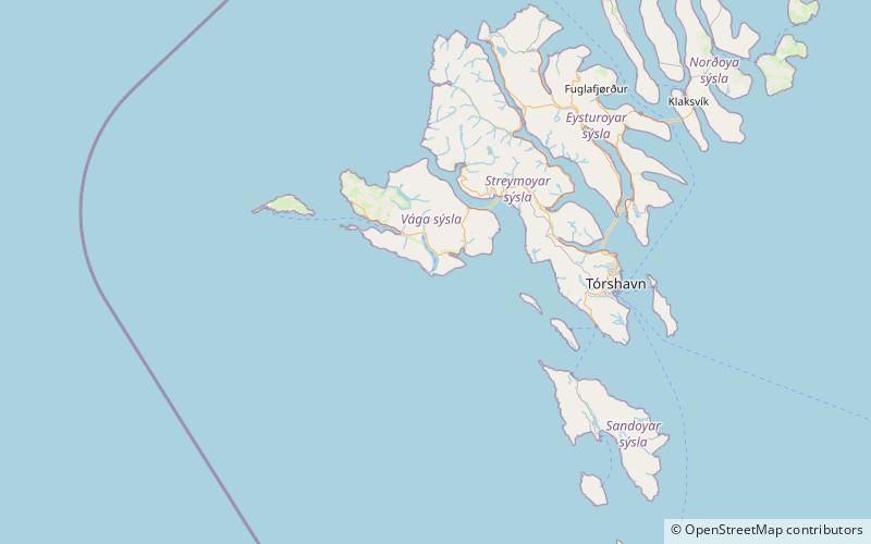 Bøsdalafossur location map