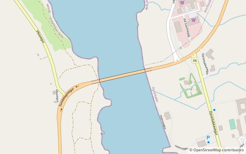 Streymin Bridge location map