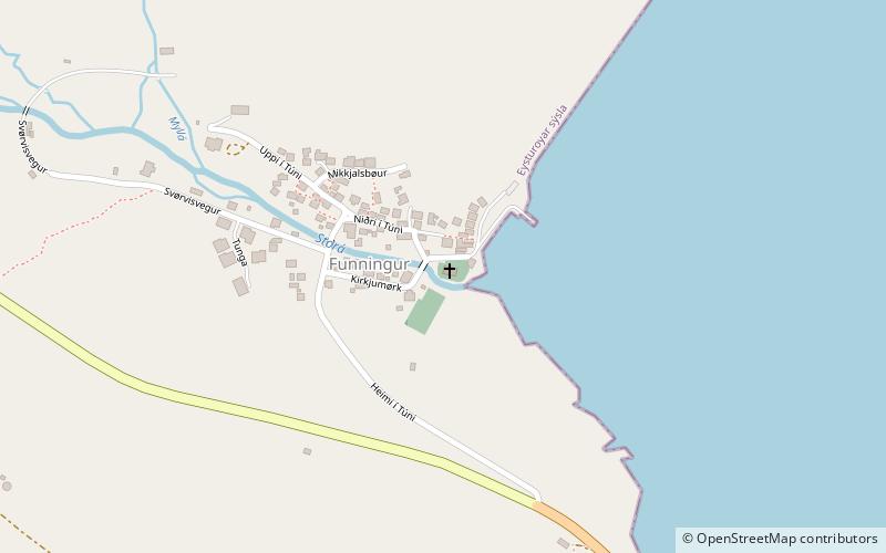 Funningur Church location map