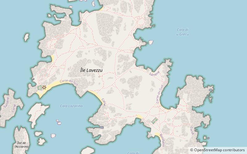 lavezzi archipelago bonifacio location map