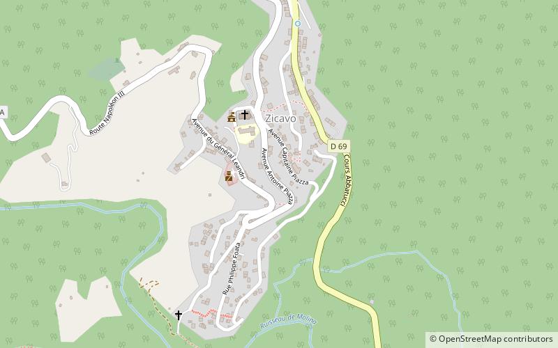 Zicavo location map