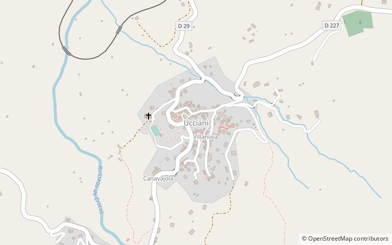 Ucciani location map