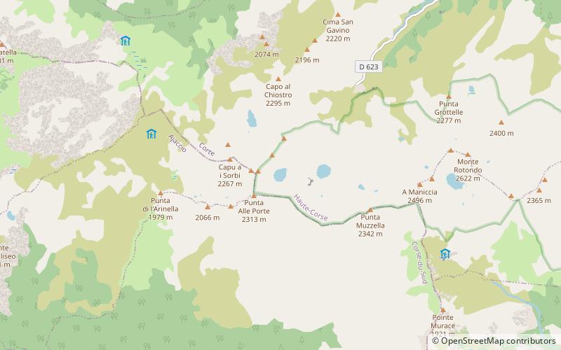 Lac de Capitellu location map