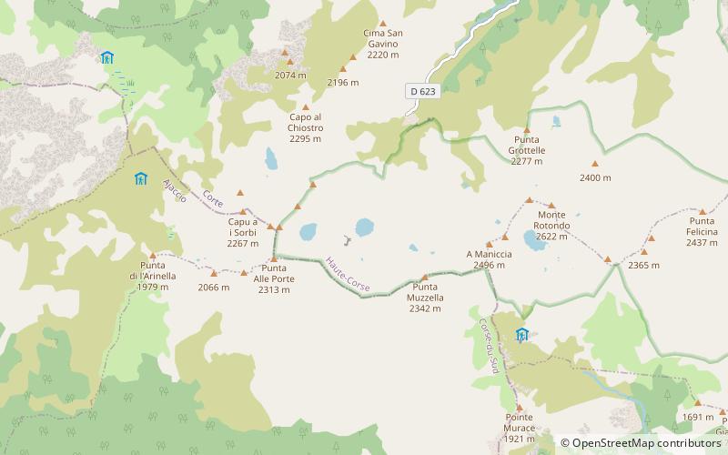 Lac de Melo location map