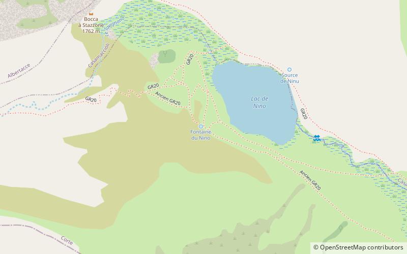 Lac de Nino location map