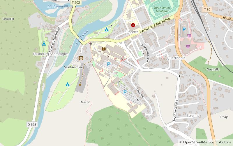 universite de corse corte location map