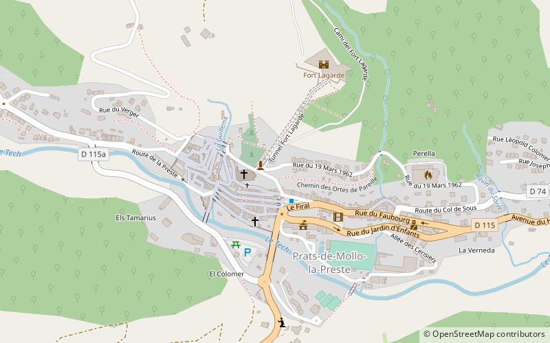 arboretum de saint guillem prats de mollo la preste location map