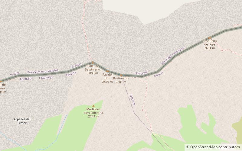 Pico de Bastiments location map