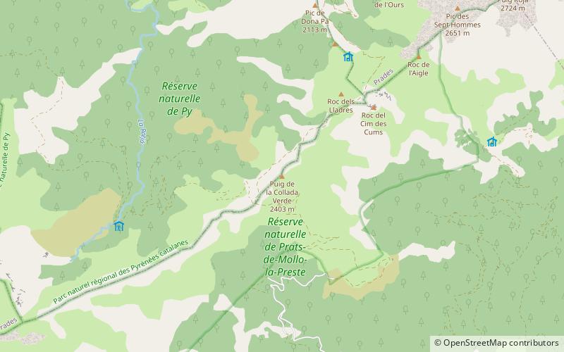 puig de la collada verde location map