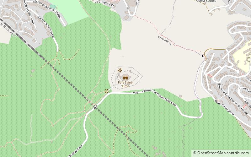 Fort Saint-Elme location map