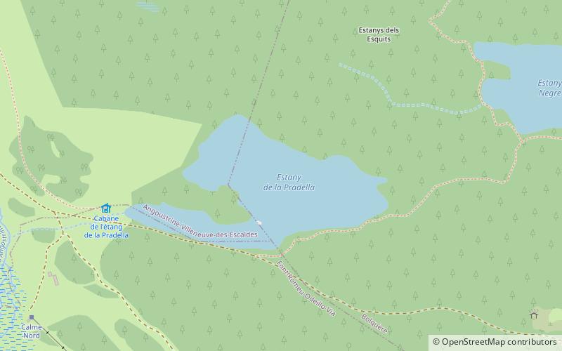 Estany de la Pradella location map
