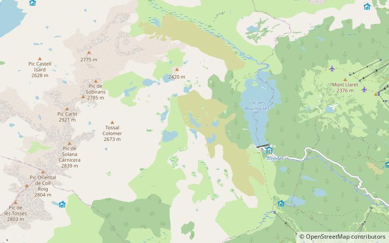Lac de Coumasse location map