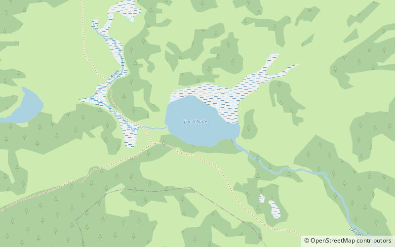 Lac d'Aude location map