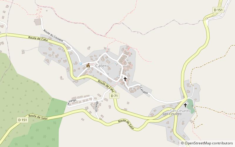 Cateri location map