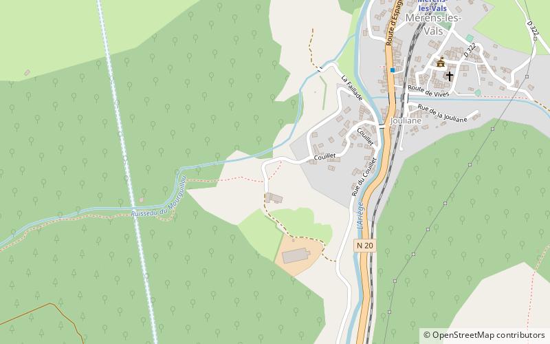 Mérens-les-Vals location map