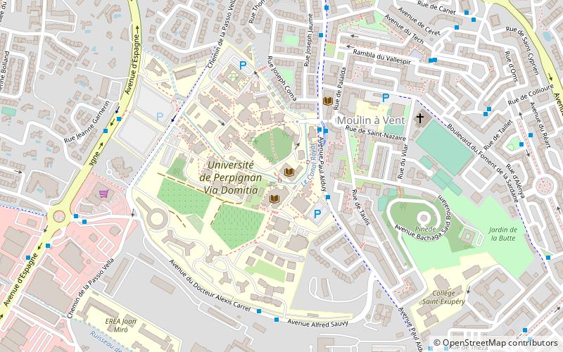 universite de perpignan location map